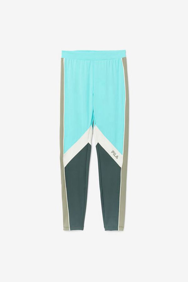 Fila Sonya Moisture Wicking Women's Leggings - Blue Turquoise /,NZ 284-56420